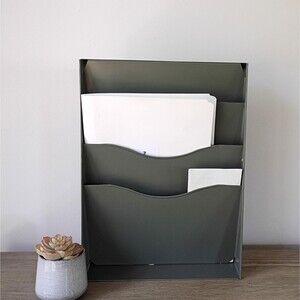 Industrial Vertiflex Mail Organizer Wall Mount Holder File Sorter Office Storage